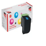 Tonercartridge Quantore alternatief tbv Lexmark 80C2HC0 blauw