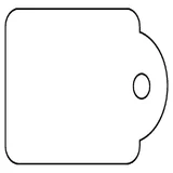 Label Apli karton nr 395 45x65mm wit 400 stuks