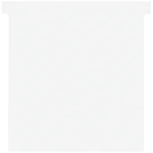 T-kaart Nobo nr.4 112mm wit 100 stuks