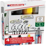 Viltstift edding 385 flipover incl 380 - 383 assorti 4 stuks