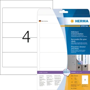 Rugetiket HERMA 101600 breed 59x192mm verwijderbaa