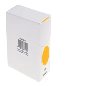 Etiket Rillprint 35mm op rol fluor oranje 500 stuk