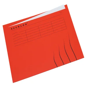 Vouwmap Secolor met tabrand A4 100% gerecycled kar