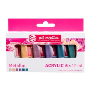 Acrylverf Talens Art Creation metallic assorti 6 t