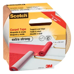 Plakband Scotch tapijt 50mmx7m dubbelzijdig extra