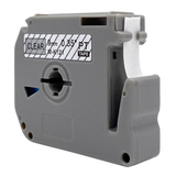 DULA - Brother M-K121 label tape - zwart op transparant 9mm x 8 m