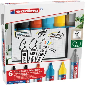 Viltstift edding 385 flipover incl 380 - 383 asso