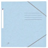 Elastomap Oxford Top File+ A4 3 kleppen 390gr pastel blauw