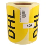 DULA Etiketten rond geel 150mm - 500 stickers per rol - DHL