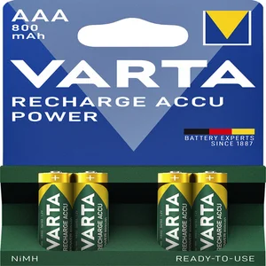 Batterij oplaadbaar VARTA 4x AAA 800mAh ready2use