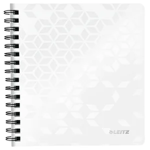 Notitieboek Leitz WOW A5 lijn spiraal PP wit