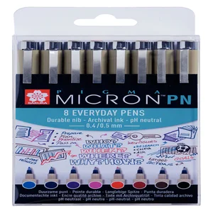 Fineliner Sakura Pigma Micron 0.4mm blister à 8 st