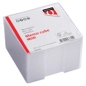 Memokubus Quantore 10x10x9cm transparant met 900ve