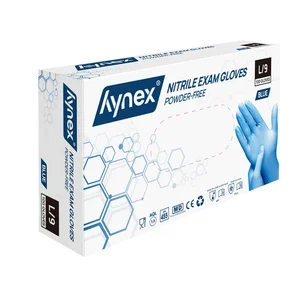Handschoen Hynex nitril L blauw 3.5g pak à 100 stu