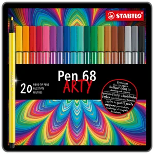 Viltstift STABILO Pen 68/20 Arty medium assorti bl