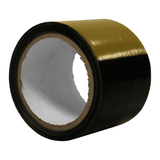 DULA Afzetlint 75mm x 100m - zwart-geel geblokt