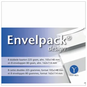 Dubbele kaart Papyrus Envelpack Design C6 114x162m