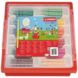 Viltstift STABILO Trio A-Z 378 fijn assorti classp