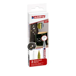 Paintmarker edding 751 op oliebasis 1-2mm metallic
