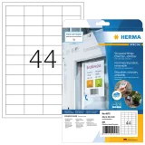 Etiket HERMA 4572 48.3x25.4mm folie wit 880 stuks