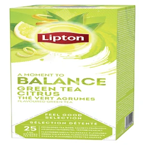 Thee Lipton Balance green tea citrus 25x1.5gr