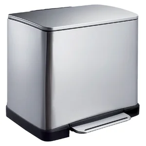 Pedaalemmer EKO E-Cube 20 liter rvs