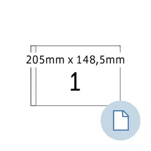 Etiket HERMA 8493 A5 EXPR 1.000 205x148.5mm wit 10