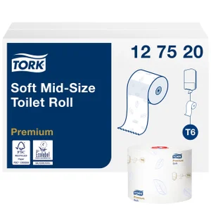 Toiletpapier Tork T6 Premium systeemrol 2-laags 90