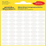 Etiket Avery 3145 rond 12mm wit 270 stuks