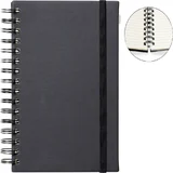 Notitieboek Quantore A5 spiraal lijn 192 pagina's 80gr zwart