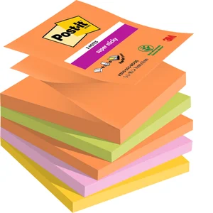 Memoblok Post-it Z-Notes R330 Super Sticky 76x76mm