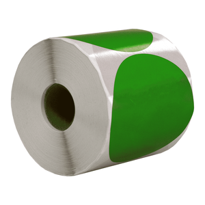 DULA Etiketten rond groen 80mm - 500 stickers op rol - Sluitzegel