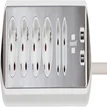 Stekkerdoos Brennenstuhl bureau Estilo 6vdig incl 2 USB 2m wit/zilver