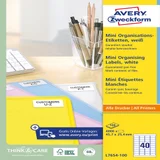 Etiket Avery L7654-100 45.7x25.4mm wit 4000 stuks