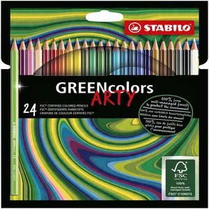 Kleurpotloden STABILO 6019 GREENcolors Arty assort