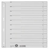 Scheidingsbladen Leitz A4 karton 200gr 6-gaats grijs 100 stuks