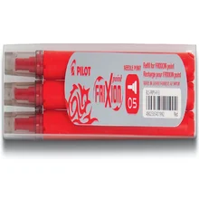 Rollerpenvulling PILOT friXion fijn rood set à 3 s