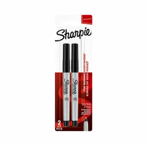 Viltstift Sharpie rond ultra fijn zwart blister à