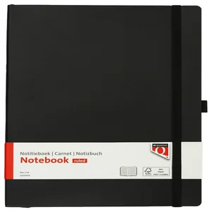 Notitieboek Quantore A4 flex lijn 192blz 80gr zwar