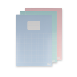 DULA Schriften A4 Ruit 10 mm - Pastelkleuren - 5 pak