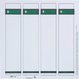 Rug-insteekkaart Leitz breed 56x190mm wit 100 stuks