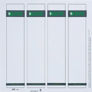 Rug-insteekkaart Leitz breed 56x190mm wit 100 stuk