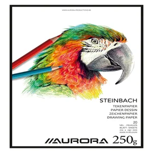 Tekenblok Aurora A4 20 vel 250 gram Steinbach papi