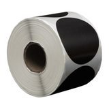 DULA Etiketten rond zwart 50mm - 500 stickers op rol - Sluitzegel