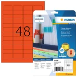 Etiket HERMA 4367 45.7x21.2mm verwijderbaar rood 960 stuks