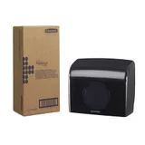 Toiletpapierdispenser Aquarius duo voor kleine rollen zwart 7191
