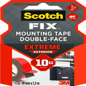 Plakband Scotch Extreme Exterior 19mm x 1,5m dubbe