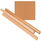 Inpakpapier Kraft gestreept 60gr 100cm x 10m op rol