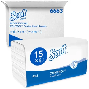 Handdoek Scott Control i-vouw 1-laags 215x315mm 15