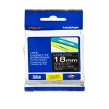 Labeltape Brother P-touch TZe-345 standaard 18mm wit op zwart